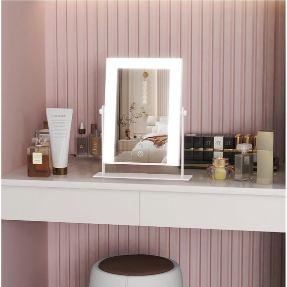 9"x11" Small Vanity Mirror with Lights Lighted Makeup Mirror B8 - Picture 5 of 13
